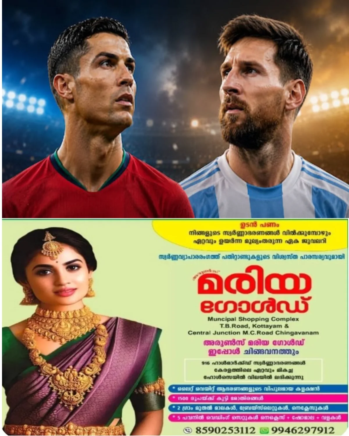 ലോകകപ്പിനിടെ മെസ്സിയെയും റൊണാൾഡോയെയും വധിക്കാൻ പദ്ധതിയിട്ടു;ലക്ഷ്യമിട്ടത് ചാവേറാക്രമണം