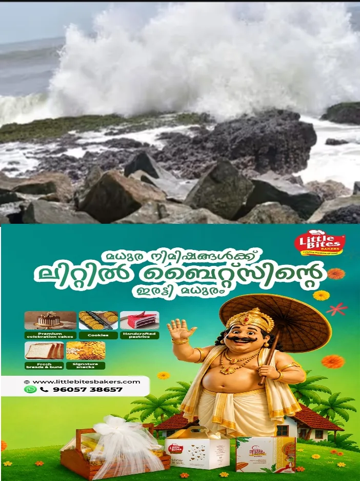 കള്ളക്കടൽ പ്രതിഭാസം;നാളെ തിരുവനന്തപുരത്ത് കാപ്പിൽ മുതൽ പൊഴിയൂർ വരെ കടലാക്രമണ സാധ്യത;സെപ്റ്റംബർ 4 വരെ മത്സ്യബന്ധനത്തിന് വിലക്ക്