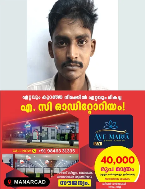 'ഓപ്പറേഷൻ തണ്ടർ ';ചെങ്ങന്നൂരിൽ രു ലക്ഷത്തിലധികം രൂപ വിലയുള്ള ഹെറോയിനുമായി ബംഗാൾ സ്വദേശി പിടിയിൽ