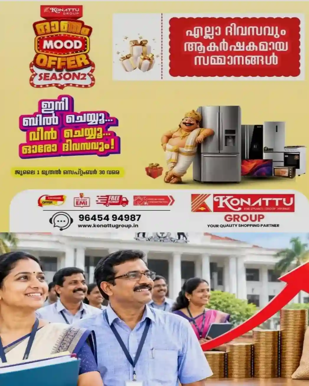 സര്‍ക്കാ‌ര്‍ ജീവനക്കാര്‍ക്കും പെൻഷൻകാര്‍ക്കും ആശ്വാസം; ഡിഎ, ഡിആര്‍ രണ്ട് ശതമാനം അനുവദിച്ചു; നവംബർ ഒന്ന് മുതൽ ലഭ്യമാകും