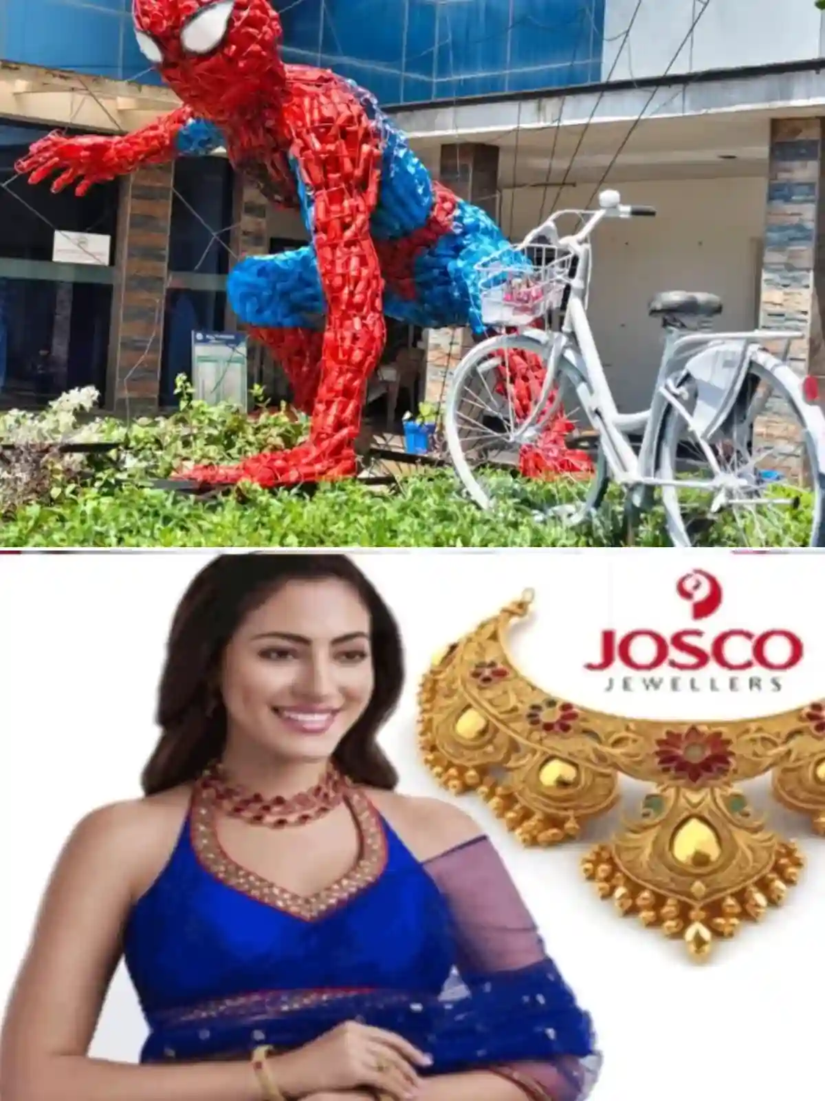 കട്ടപ്പന നഗരസഭ കോമ്പൗണ്ടിൽ വിസ്മയമായി 'സ്പൈഡർമാൻ'; മാലിന്യങ്ങളിൽ നിന്ന് പിറന്നത് അത്ഭുതക്കാഴ്ച, ഹരിതകേരളം മിഷന്റെയും നഗരസഭയുടെയും 'വേസ്റ്റ് ടു ആർട്ട്' പദ്ധതിയുടെ ഭാഗമായി നഗരസഭയിലെ പൊതുജനാരോഗ്യ പരിസ്ഥിതി പരിപാലന വിഭാഗമാണ് ശിൽപം ഒരുക്കിയത്