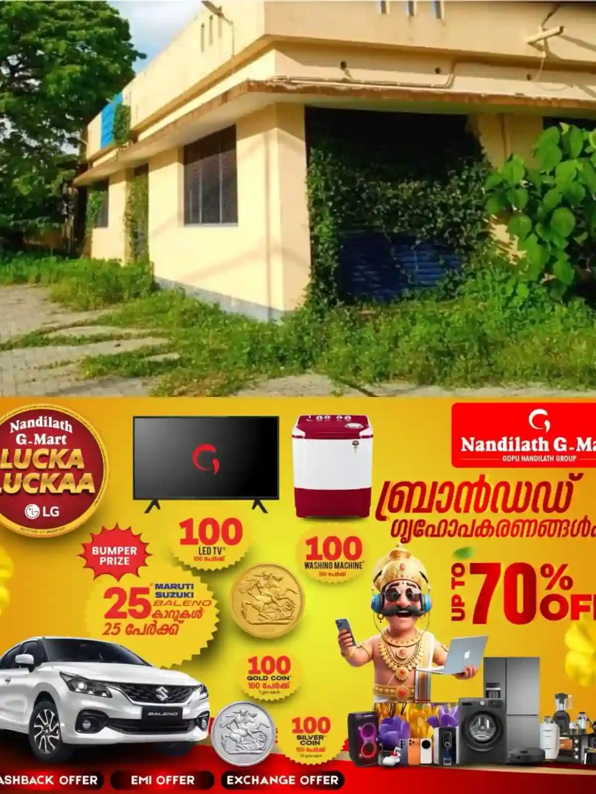 കോടികള്‍ മുടക്കി നിർമ്മിച്ച കോടിമതയിലെ ആധുനിക മത്സ്യമാർക്കറ്റ് കാടുമൂടി നശിക്കുന്നു; തിരിഞ്ഞുനോക്കാതെ അധികൃർ  