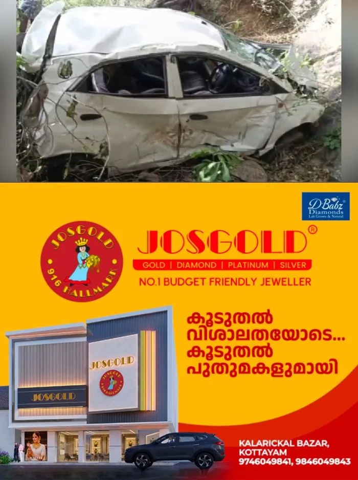 കാർ റോഡരികിലെ പാറയിൽ ഇടിച്ച് കൊക്കയിലേക്ക് മറിഞ്ഞ് അപകടം; മൂന്ന് പേര്‍ക്ക് ദാരുണാന്ത്യം, സംഭവം തമിഴ്‌നാട്-അട്ടപ്പാടി അതിർത്തി പ്രദേശമായ മുള്ളിയിൽ