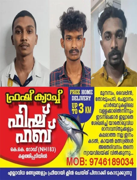കൊല്ലപ്പള്ളിയിൽ പെട്ടി ഓട്ടോ മോഷ്ടിച്ച കേസിൽ 3 പേരെ മേലുകാവ് പൊലീസ് അറസ്റ്റ് ചെയ്തു;പിടിയിലായത് നിരവധി മോഷണക്കേസുകളിലും എൻഡിപിഎസ് കേസുകളിലും പ്രതികൾ