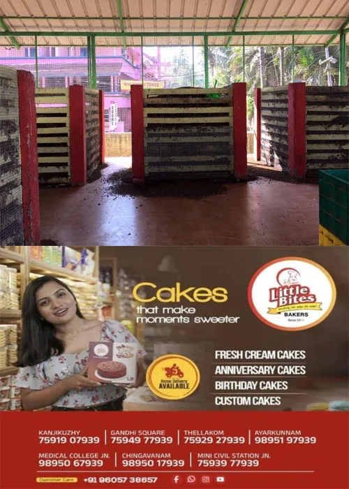 വൈക്കം നഗരസഭയിൽ 2 സ്കൂളുകളിൽ തുമ്പൂർമുഴി മാതൃകയിലുള്ള ജൈവമാലിന്യ സംസ്കരണ യൂണിറ്റുകളൊരുങ്ങുന്നു; 40 കിലോഗ്രാം ജൈവമാലിന്യം സംസ്കരിക്കാൻ കഴിയും;ഉത്പാദിപ്പിക്കുന്ന ജൈവവളം സ്കൂൾ കാമ്പസിലെ പച്ചക്കറി കൃഷി, പൂന്തോട്ട പരിപാലനം, മറ്റു ഹരിത പ്രവർത്തനങ്ങൾക്ക് ഉപയോഗിക്കും