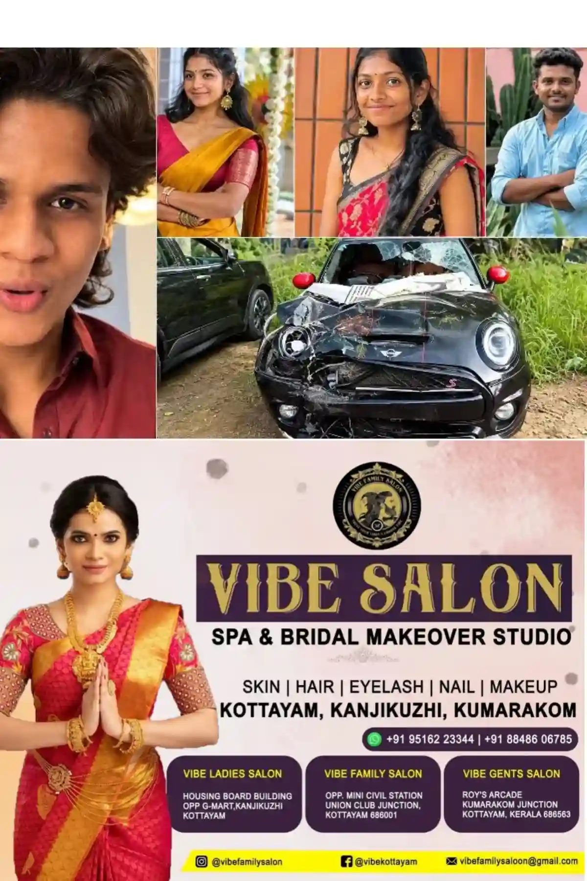 നെടുമ്പാശ്ശേരി മിനി കൂപ്പര് അപകടം; അന്വേഷണ സംഘം കൊല്ലപ്പെട്ടവരുടെ വീടുകളില് എത്തും, പ്രതികള്ക്കെതിരായ കൂടുതല് ദൃശ്യങ്ങള് കണ്ടെടുത്തു