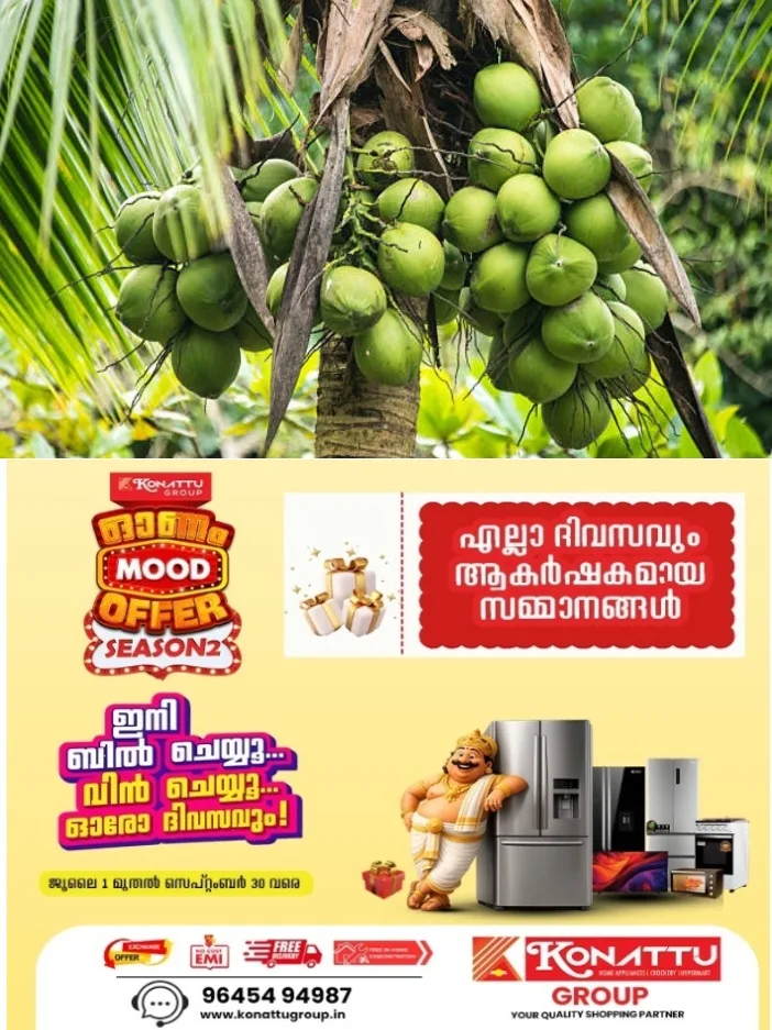 ലോകനാളികേര ദിനത്തിനോടനുബന്ധിച്ച് കോട്ടയം ജില്ലയിലെ കൃഷിവകുപ്പിന്റെ നേതൃത്വത്തിൽ സ്കൂളുകളിലും കൃഷിയിടങ്ങളിലും തെങ്ങിൻ തൈനടീലും, തെങ്ങ് കൃഷി ബോധവത്ക്കരണ സെമിനാറും സംഘടിപ്പിക്കും