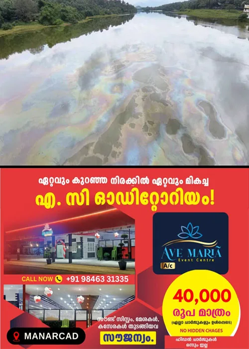 മലങ്കര ഡാമിൽ രാസമാലിന്യം കലർന്ന സംഭവം;പ്ലൈവുഡ് ഫാക്ടറി അടച്ചുപൂട്ടാൻ ഉത്തരവ്; ഉടമയ്‌ക്കെതിരെ കേസ്