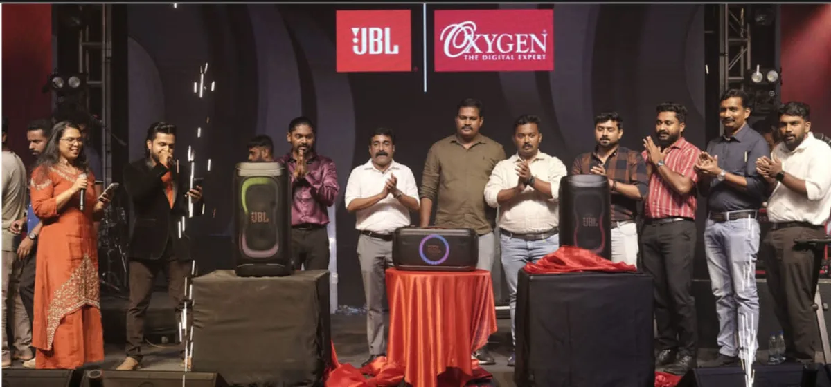 ഓക്സിജനില് ഏറ്റവും പുതിയ ജെബിഎല് പാര്ട്ടി ബോക്സ് മോഡലുകള് വില്പ്പന തുടങ്ങി; കോട്ടയത്ത് നടന്ന ചടങ്ങിൽ പുതിയ മോഡലുകൾ പുറത്തിറക്കി
