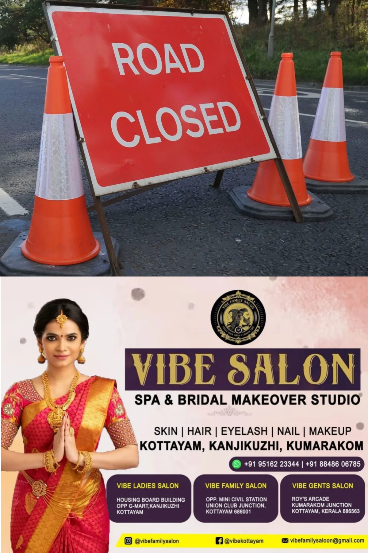 വാഹന യാത്രക്കാരുടെ ശ്രദ്ധയ്ക്ക്; ഉദയനാപുരം കണ്ടത്തിപ്പറമ്പ്-നാനാടം റോഡിലെ നാനാടം പാലത്തിന്റെ അപ്രോച്ച് റോഡ് നിർമാണം നടക്കുന്നതിനാൽ ഇതുവഴിയുള്ള ഇരുചക്ര വാഹനങ്ങൾ ഉൾപ്പെടെയുള്ളവയുടെ  ഗതാഗതം നിരോധിച്ചു 
